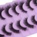 Fanxiton Natural Look Fluffy Wispy D Curl Cat Eye False Eyelashes - Short Faux Mink Lashes 7 Pairs Pack - Buy Online on GoSupps.com
