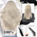 Moresoo Micro Loop Extensions | Real Hair Blonde Microring Extensions 45cm | Platinum Blonde Microlink Hair Extensions #60 | Lightweight & Invisible 1g/s - 50g - Buy Online on GoSupps.com