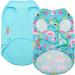 KYEESE 2 Pack Medium Dog Shirts - Breathable & Soft Tank Tops for Summer - Flamingo Pattern - 21 Chest - 2 Pack (Flamingo+Blue) - Buy Online on GoSupps.com