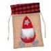 PRETYZOOM Christmas Candy Bag Christmas Bag Bags Goody Bags Wrapping Bag Present Bags Burlap Bag Baby 22.50X14.50X0.50CM Red
