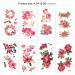Konsait Flower Temporary Tattoos - 32 Sheets Adult Waterproof Body Art Sticker for Women - Rose, Butterfly, Plum, Lotus, Lavender Designs - Buy Online on GoSupps.com