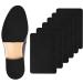 6 Pcs Shoe Sole Protectors for high-Heels  Self Adhesive Silicone Non-Slip Shoes Cover Bottoms for Women with 2 Pcs Crystal Clear Protector for Ladies Heels (Black & Clear)