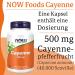 Now Foods Cayenne 500mg - 250 Vegan Capsules | Laboratory Tested Plant-Based Gluten Free Soy Free Vegetarian - International Shipping Available - Buy Online on GoSupps.com