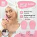 Silicone Travel Bottles Set with Face Scrubber - Leakproof, TSA Approved, BPA Free - Light Pink - Buy Online on GoSupps.com