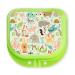 Retainer Cases Cute  Retainer Holder Case 1 Pack  Aligner Case with Funny Cartoon  Night Guard Case with Animals Patterns (Green)