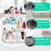 360 Rotating Makeup Organizer | Adjustable Cosmetic Storage with Large Capacity | Clear Acrylic Display Case for Brushes & Lipsticks - Buy Online on GoSupps.com