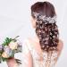 Chuangdi 5-Piece Extra Long Pearl and Crystal Bridal Hair Vine with Rhinestone Hair Pins - Silver - Buy Online on GoSupps.com