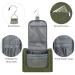 WANDF Large Hanging Toiletry Wash Bag Travel Makeup Organizer - Dark Green - Buy Online on GoSupps.com