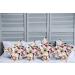Set of 4 Makeup Theme Fashion Throw Pillow Covers 18x18 Coral White - Double-Sided Digital Print Cushion Cases for Cosmetic Lovers - Buy Online on GoSupps.com