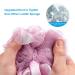 AmazerBath Loofah Shower Sponge with Long Wooden Handle - Soft PE Mesh Body Scrubber for Men & Women (Pink) - Buy Online on GoSupps.com