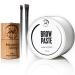 50g White Brow Paste  White Mapping String and Eyebrow Brush Kit by Ink Permanent  Large 50g Container and 2 brushes  Brow Shape and Define | Draw Or Sketch The Right Shape Of The Eyebrow | 1.8 oz  Eyebrow Tinting Tool |...