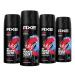 AXE Body Spray Deodorant for Long Lasting Odor Protection Essence Black Pepper & Cedarwood Men's Deodorant Formulated Without Aluminum 4 Ounce (Pack of 4)