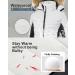 Pursky Women's Waterproof Ski Jacket - Winter Puffer Snow Coat with Fur Hood - X-Large White Black - Buy Online on GoSupps.com