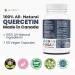 New HIGHEST POTENCY 1200mg QUERCETIN Capsules (2 x 600mg capsules) per serving Powerful Antioxidant Properties and Reduce Inflammation. Immune Health and Allergy Relief. Helps regulate Blood sugar levels Supplement for Women and Men Non-GMO Vegan Gluten F - Buy Online on GoSupps.com