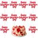 Valentine s Day Cake Toppers 10pcs Red Cupcake Topper Heart Cupcake Pick Food Sticks Happy Valentine s Day Theme Party Cake Decorations Supplies