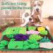 Bokelai Snuffle Mat for Dogs - Slow Feeding & Treat Dispenser Toy - 42x42cm - Green - Small-Medium Dogs - Brain Training Game - Buy Online on GoSupps.com