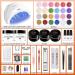 Morovan Acrylic Nail Kit with UV Lamp and Glitter Powders - Professional Nails Set for Extensions - Beginner's Pink, White & Clear Acrylic - Buy Online on GoSupps.com