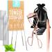Tongue Scraper (2 Pack) and Eyelash Curler (Rose Gold) Bundle