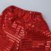 iEFiEL Kids Shiny Sequined Dance Pants Trousers Red 7-8 | Hip-hop Jazz Stage Performance Wear - Buy Online on GoSupps.com
