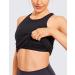 CRZ YOGA Women's High Neck Workout Tank Top with Built-in Shelf Bra - Racerback Athletic Shirt - Black, Medium - Buy Online on GoSupps.com