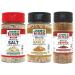 Jane's Krazy Mixed Up Seasonings Variety Pack of 3 - Mixed-Up Salt Pepper and Garlic 3 Piece Set