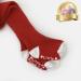 Non-Slip Super Soft Ribbed Girls Tights - Red | Cozy Anti-Skid Winter Wear for Active Toddlers | 1 Year - Buy Online on GoSupps.com