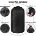 46L Compression Stuff Sack | Lightweight & Waterproof Storage for Sleeping Bags | Ideal for Camping, Hiking, Travelling | Backpacking Essential - Black - Buy Online on GoSupps.com