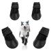 DcOaGt Dog Boots,Waterproof Dog Shoes for Large Dogs with Anti-Slip Rubber Sole,Breathable Paw Protector Booties for Hot Pavement Rain Hiking,Black 4PCS(Size 7) Size 7: Width 2.68-2.87 inches(Pack of 4)