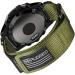 Compatible With Garmin Watch Band, Super Rugged Nylon Sports Strap With Woven Loop Design, For fnix/Forerunner/Vivoactive/Approach/MARQ/quatix/D2 Series Tough Replacement Band For Men Green 26MM / Middle (7.2'' to 8.2'')