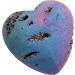 Nupuyai Rainbow Agate Geode Heart Palm Worry Stone for Chakra Reiki Healing - 40mm - Buy Online on GoSupps.com