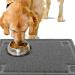 Urdogsl 24x36 Pet Feeding Mat for Dogs & Cats | Waterproof & Slip-Resistant Dog Dish Mat | Easy-Clean, Flexible Mat for Food & Water Bowls - Gray - Buy Online on GoSupps.com