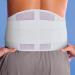 Buy Adjustable Unisex Wrap-Around Lumbar Back Support - White Large | Collections Etc | International Shipping Available - Buy Online on GoSupps.com