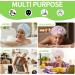 4 Pack Shower Caps for Women/Men Light Weight Plastic Shower Caps for Women UK 30cm Width with Good Quality Elastic Perfect for Use at Home and Spa by MAUZIMRA - Buy Online on GoSupps.com