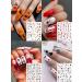 12 Sheets Halloween Nail Stickers EBANKU 3D Halloween Self-Adhesive Pumpkin Skull Ghost Bat Grave Nail Decals DIY Nail Decorations for Halloween Party - Buy Online on GoSupps.com