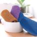 African Bathing Sponges with Ropes - Set of 3 | Back Scrubbers & Net Sponge Bundle for Men and Women | Body Washing Accessories in Purple, Blue, Coffee - Buy Online on GoSupps.com