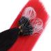 Buy #1b/Red Ombre Micro-Ring Hair Extensions - 50cm 150 Strands 100% Remy Real Hair Easy to Use | Professional Quality - Buy Online on GoSupps.com