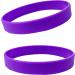 HSQCEZ 6 Pcs Purple Silicone Bracelets for Sports Club, Kids Play, Party Favors - Unisex Solid Color Wristbands - Buy Online on GoSupps.com