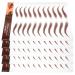 CLISPEED 5 Autocollants Sourcils Transfert L'Eau Imperm ables Marron Brown-010 Kit Maquillage Sourcils Waterproof Artificiels R alistes Format 5 Pi ces pour D finition Pr cise