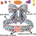 Unique Style Paws Adjustable Fly Dog Collar - Comfortable Cotton for Young Girls | XL Size Metal Buckle Neck 40.6-66 cm | Perfect for Turkey Parties & Pet Fashion - Buy Online on GoSupps.com