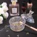 Noverlife Glass Nail Dappen Dish with Lid - Crystal Dappen Bowl for Acrylic Liquid & Powder - Nail Art Glassware for Manicure - Chinese Tent Shaped - Buy Online on GoSupps.com