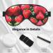 Buy SSIMOO Fresh Strawberry Print Double-Sided Eye Mask - Soft Light Blocking Sleep Enhancer | International Shipping Available - Buy Online on GoSupps.com