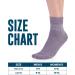 Doctor's Select Bamboo Diabetic Socks - 4 Pairs Ankle Length Women's & Men's Large Light Blue/Purple/Pink - Buy Online on GoSupps.com