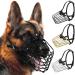 Budka's German German Shepherd Maulkorb Metal basket for medium -sized dogs Adjustable long -lasting leather straps Safe wire mask to bite chewing (black L - size) black L - size