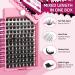 Pro Individual Eyelashes - 96 PCs Cluster Lashes with Rotating Mirror | DIY Eyelash Extensions | C Curl 10-16 Mix - Buy Online on GoSupps.com