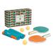 Ridley's Portable Travel 6-Piece Table Tennis Set for Adults and Children  Tabletop Ping Pong Kit Makes Any Table a Tennis Court  Easily Attaches to Tables up to 60 Wide