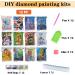 FFPTBNYX 12 Pack Diamond Painting Kits for Adults - 5D DIY Art with Round Full Drill Diamonds - Beginners Gem Paintings for Home Decor - 12X16 Inch - Buy Online on GoSupps.com