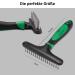 FINOPET Defaging Stretch Brush for Dogs & Cats | Harkenkamm Handle - Perfect for Undercoat Removal & Debris - Buy Online on GoSupps.com
