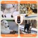 Slowton Dog Shoes - Waterproof Non-Slip Boots for Small & Medium Dogs | Reflective Velcro Fasteners | Winter Paw Protection (S-Orange Size 7) - Buy Online on GoSupps.com