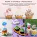 24 Pcs Clear Blank Acrylic Cupcake Toppers Round Acrylic Cupcake Topper Personalized Cupcake Toppers Sticks For Christmas DIY Birthday Festival Party Baby Shower Wedding Party Cupcake Decoration - Buy Online on GoSupps.com