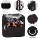 Large Black Makeup Brush Case Organizer with Adjustable Dividers and Shoulder Strap - Buy Online on GoSupps.com